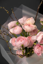 Ranunculus & Cherry Branches
