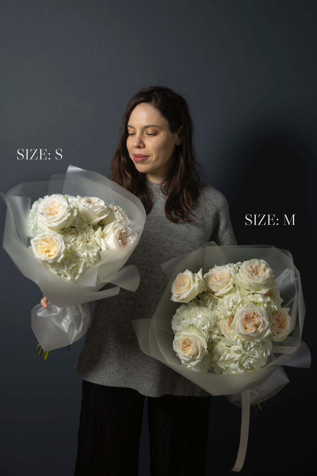 White Hydrangeas and O’Hara white garden roses